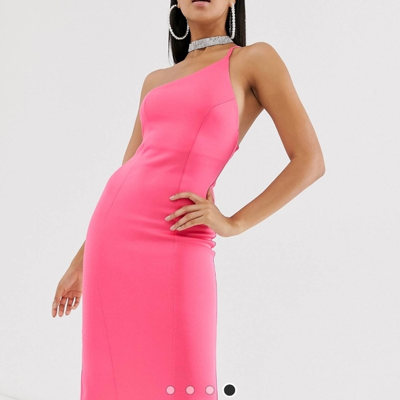 One Shoulder  midi dress - Picture 3 of 4